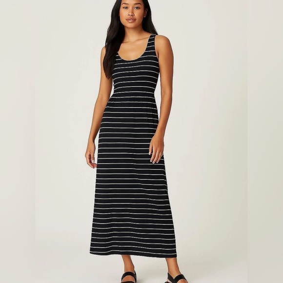 Athleta Dresses & Skirts - Athletes Casual Maxi Striped Dress Size Medium